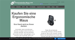 Desktop Screenshot of ergonomische-maus.com