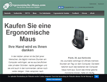 Tablet Screenshot of ergonomische-maus.com